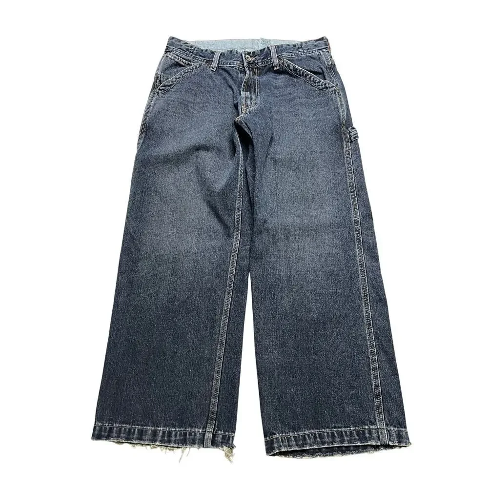 Vintage Levi's‎ Carpenter Jeans W32 Vintage Y2K Cropped Wide Leg Workwear Denim